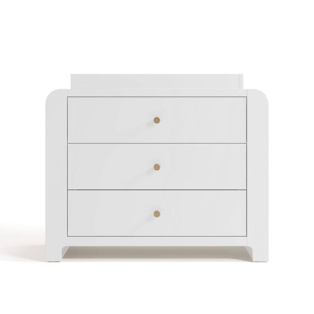 Read-With-Me 3 Drawer Chest with Topper -White/Driftwood