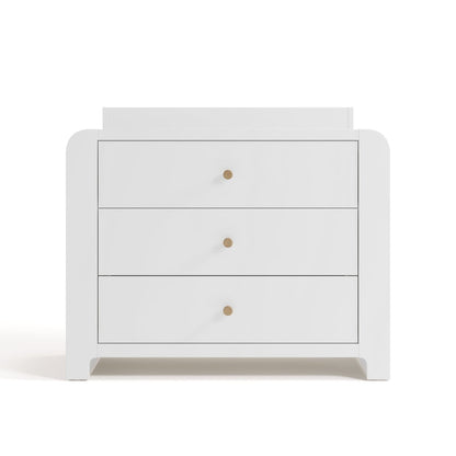Read-With-Me 3 Drawer Chest with Topper -White/Driftwood