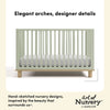 Deluxe 3-in-1 Convertible Crib with Bonus Toddler Guardrail, Sage with Driftwood