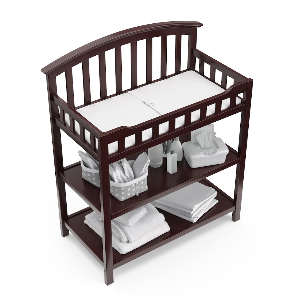 Graco Changing Table with Water-Resistant Changing Pad (Espresso)