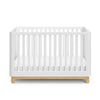 Storkcraft Santos 3-in-1 Convertible Crib (White with Natural)