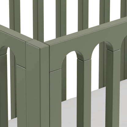 Sicily Convertible Crib- Olive/Driftwood
