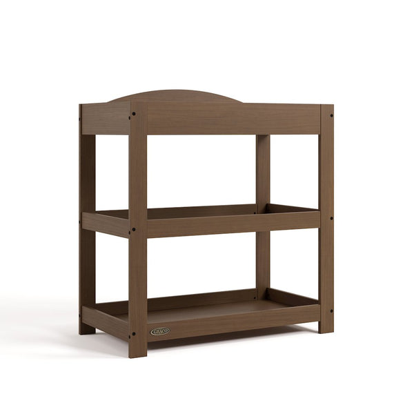 Customizable Changing Table with Water-Resistant Changing Pad - Hazelnut