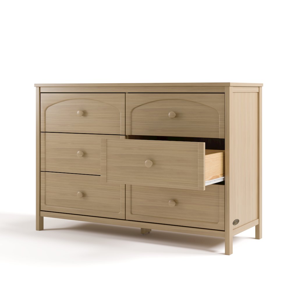 Olivia 6 Drawer Dresser-Driftwood