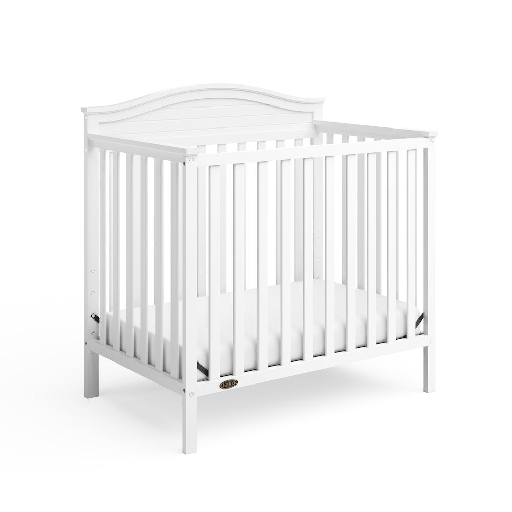 Graco Stella 4-in-1 Convertible Mini Crib with Bonus Mattress - White