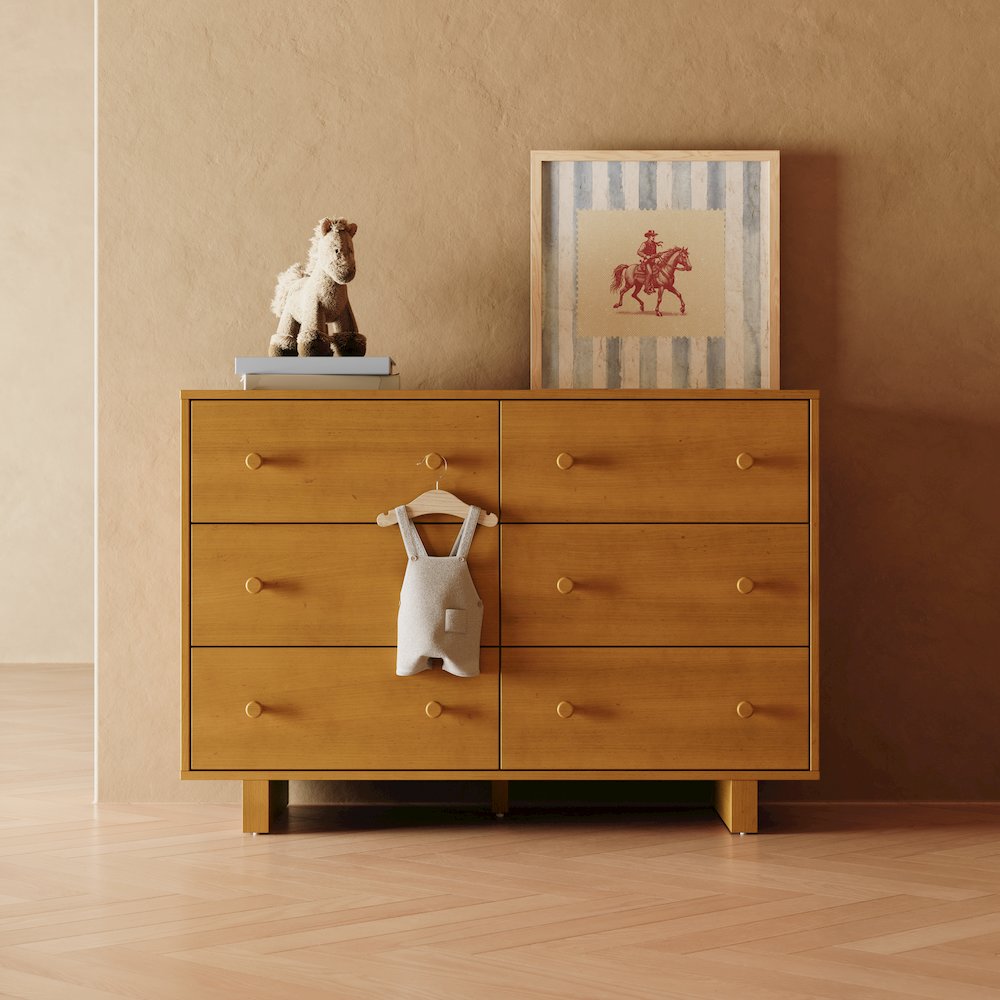 Texas 6 Drawer Dresser-Almond