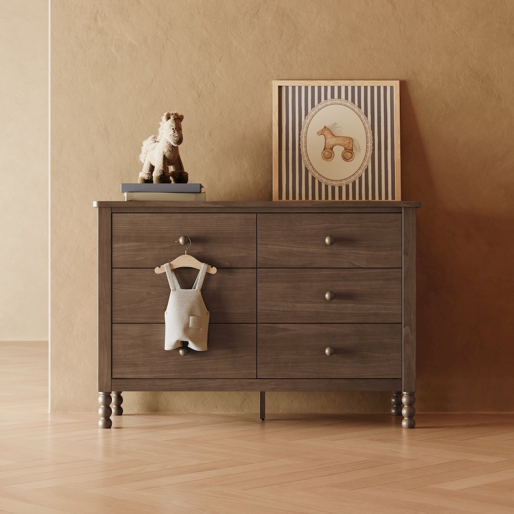 Rio 6 Drawer Dresser-Hazelnut