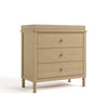 Rio 3 Drawer Chest with Topper-Driftwood