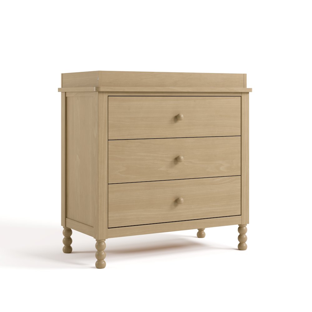 Rio 3 Drawer Chest with Topper-Driftwood