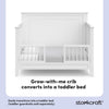 Solstice 5-in-1 Convertible Crib - White