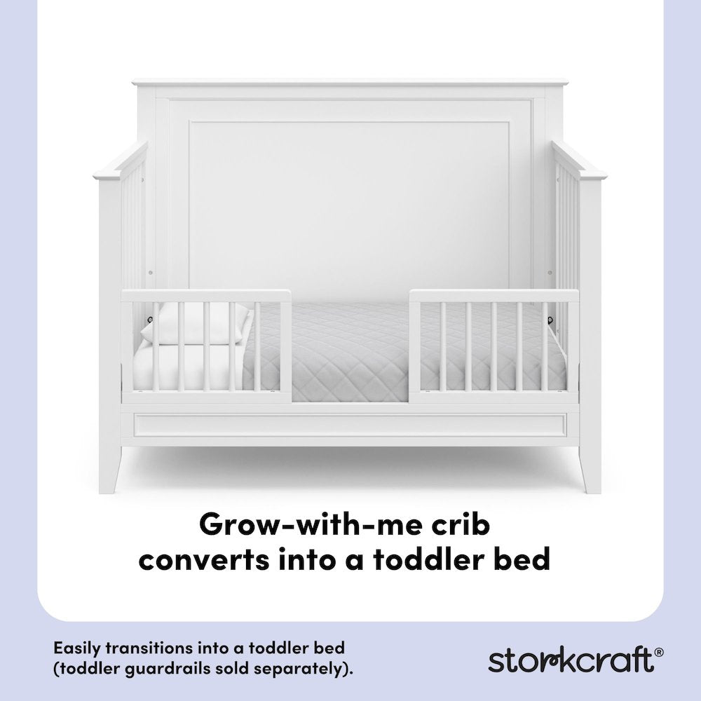 Solstice 5-in-1 Convertible Crib - White