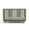 Amalfi Convertible Crib- Olive/Driftwood