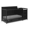Graco Hadley 5-in-1 Convertible Crib and Changer with Drawer (Black)