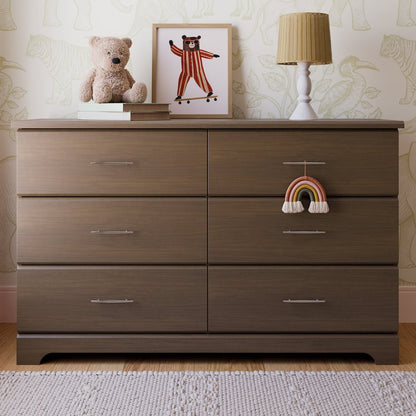 Brookside 6-Drawer Dresser- Hazelnut