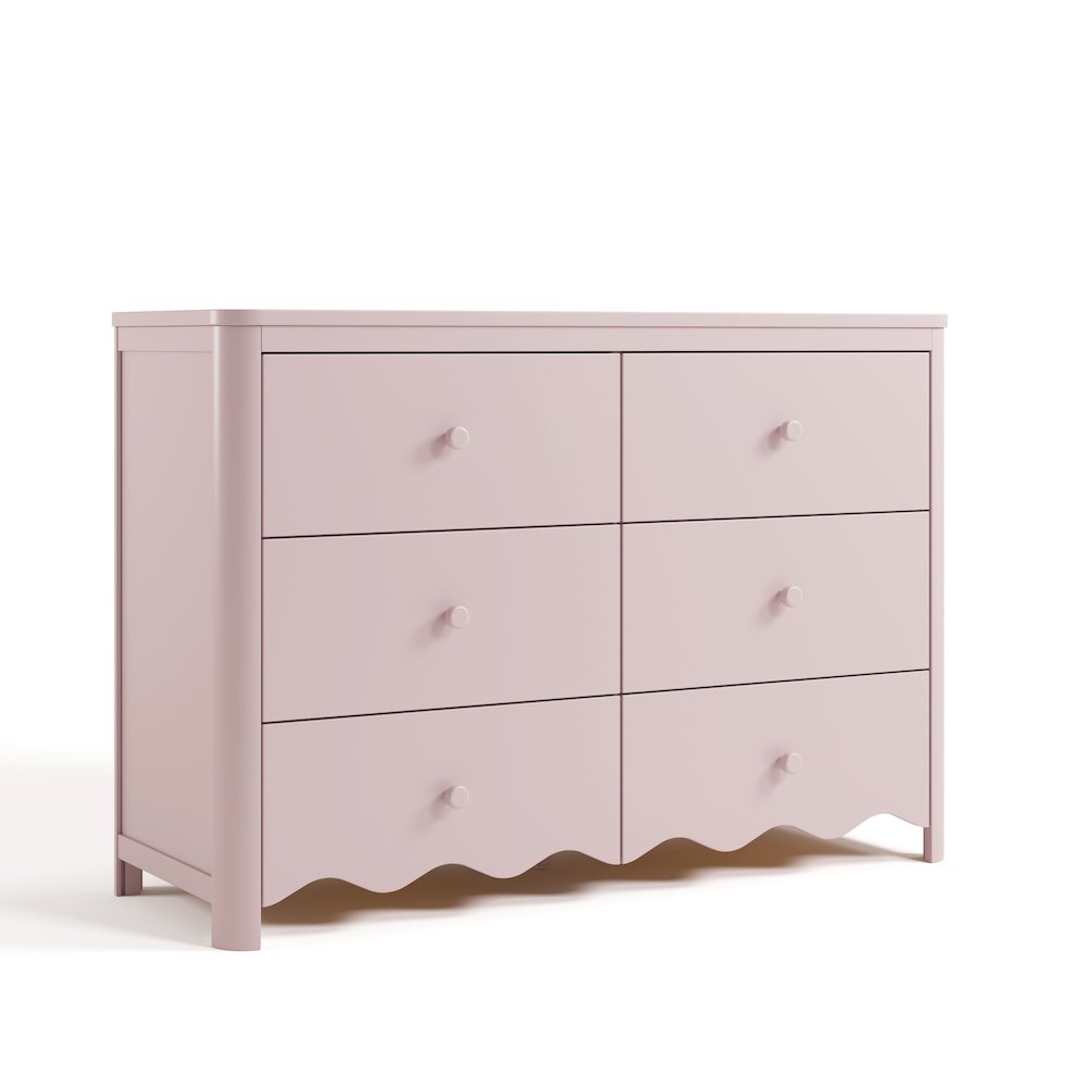 Casablanca 6 Drawer Dresser-Blush