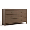 Alpine 6-Drawer Dresser- Hazelnut