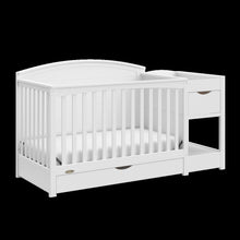 Graco Bellwood 5-in-1 Convertible Crib & Changer with Drawer (White)