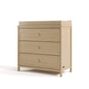 Olivia 3 Drawer Chest with Topper-Driftwood