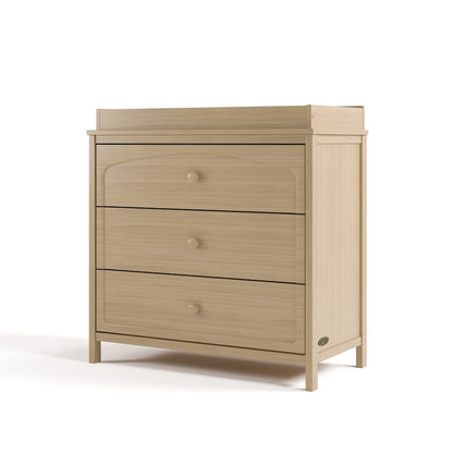 Olivia 3 Drawer Chest with Topper-Driftwood