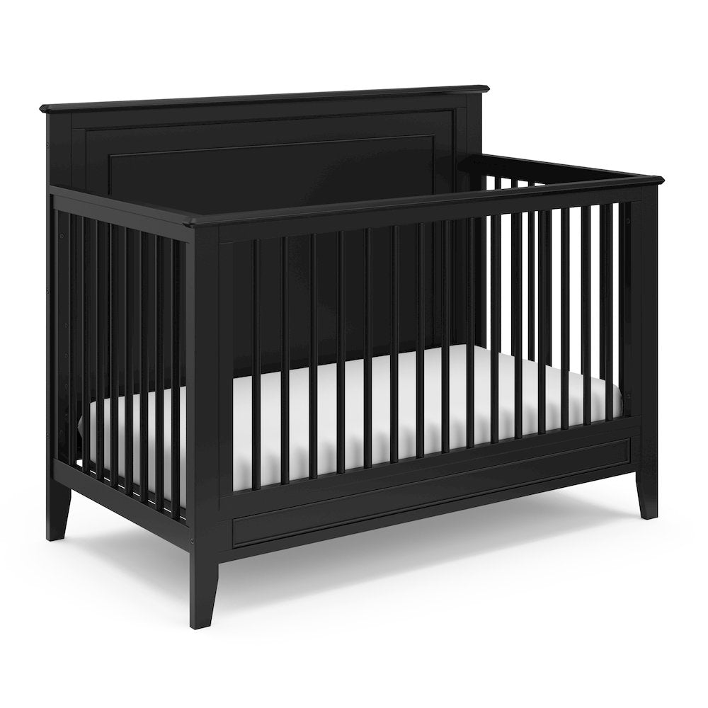 Solstice 5-in-1 Convertible Crib - Black
