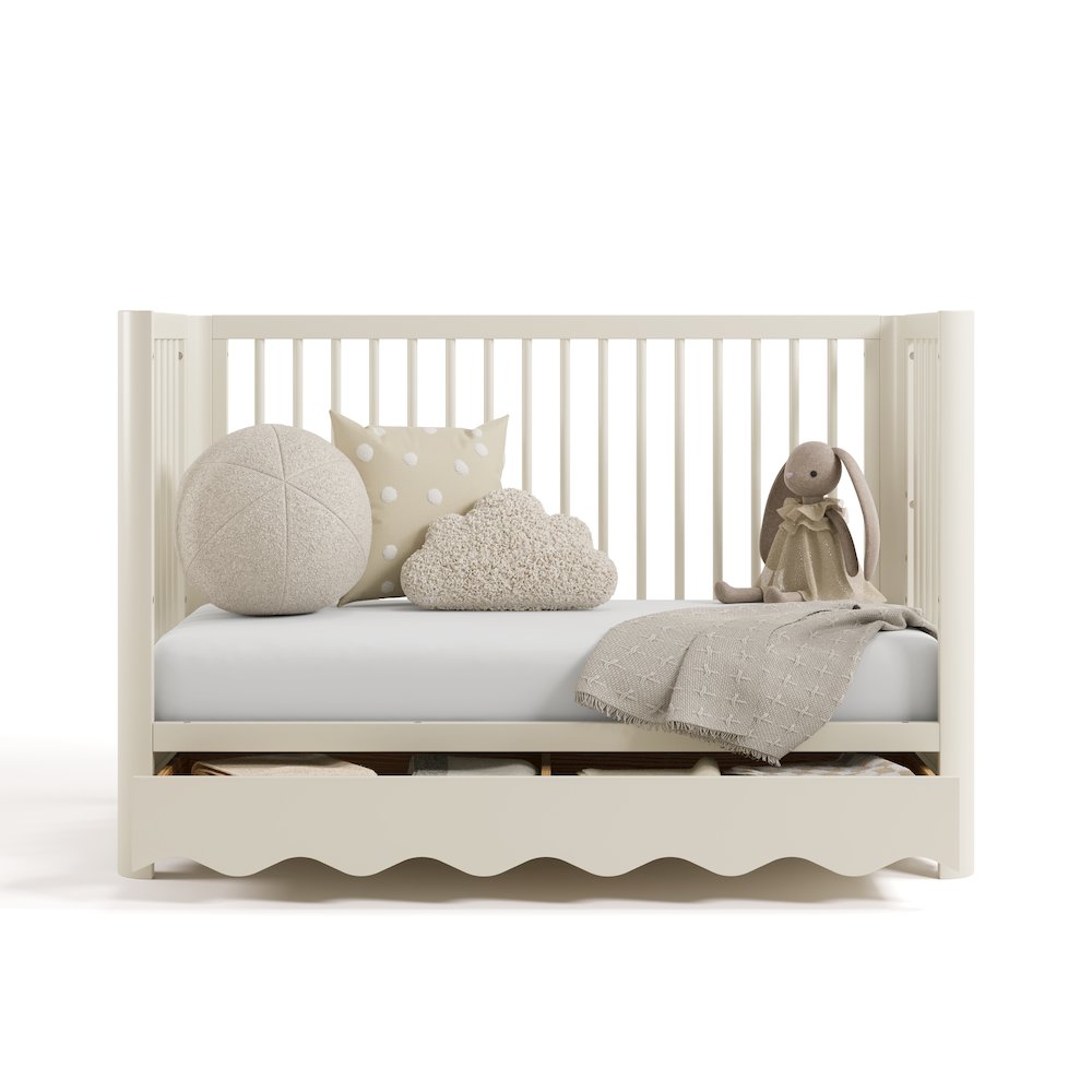 Casablanca Crib With Drawer-Frosted Oat