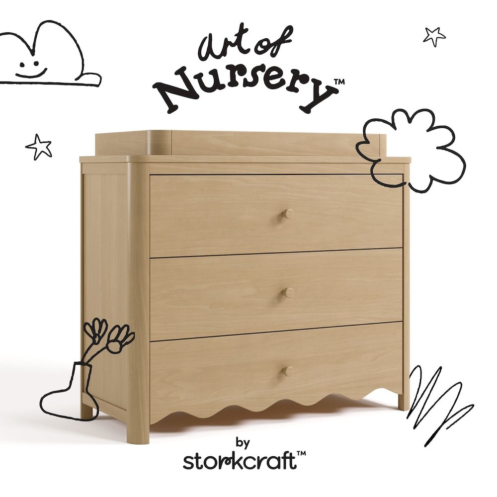 Casablanca 3 Drawer Chest With Topper-Driftwood
