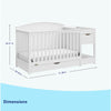 Graco Bellwood 5-in-1 Convertible Crib & Changer with Drawer (White)