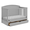 Graco Bellwood 5-in-1 Convertible Crib with Drawer (Pebble Gray)