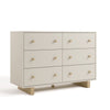 Texas 6 Drawer Dresser-Frosted Oat/Driftwood