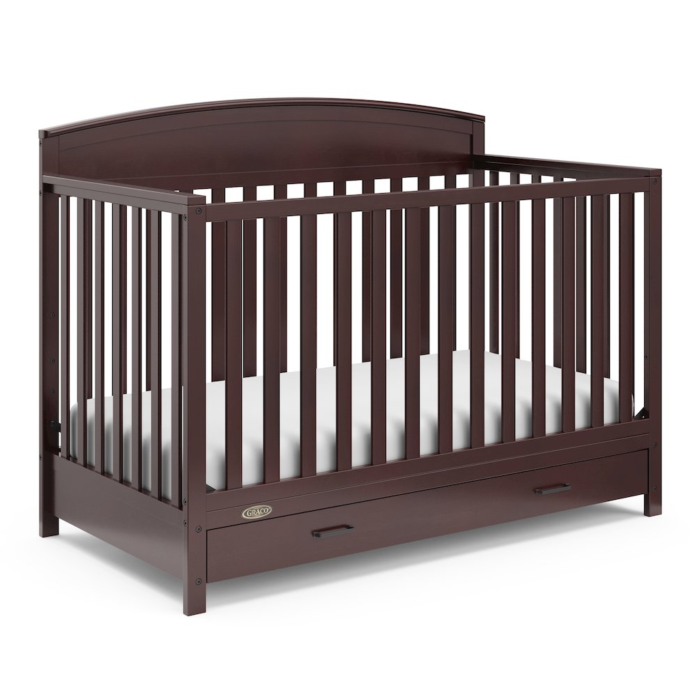 Graco Benton 5-in-1 Convertible Crib with Drawer (Espresso)