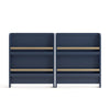 Read-With-Me Crib with Drawer - Midnight Blue/Driftwood