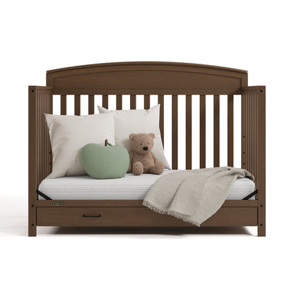 Benton Convertible Crib With Drawer-Hazelnut