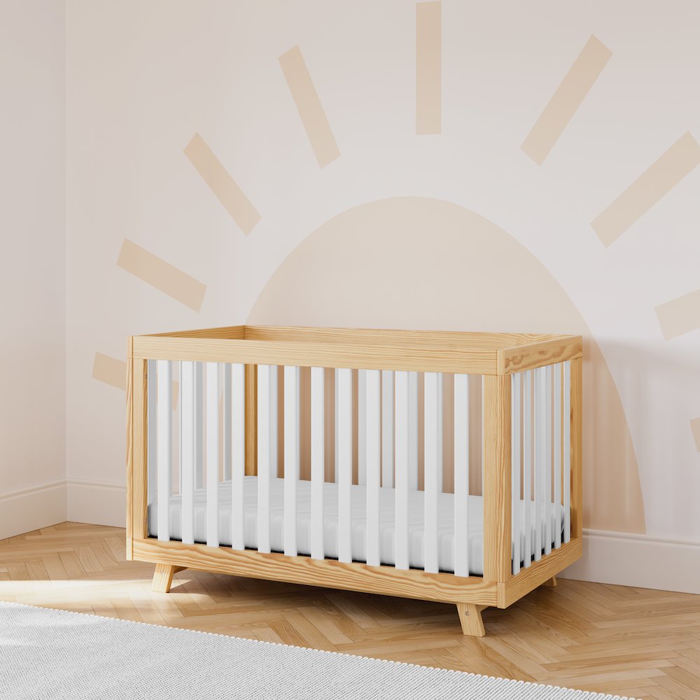 Storkcraft Beckett 3-in-1 Convertible Crib (Natural with White)