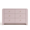 Read-With-Me 6 Drawer Dresser-Blush/Driftwood