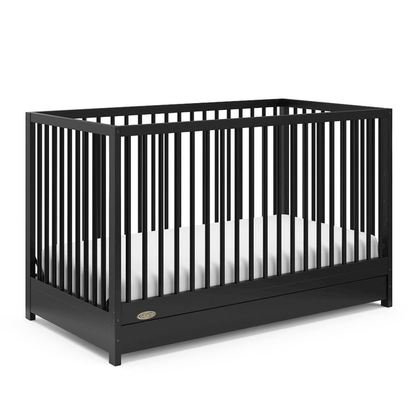 Graco Teddi 5-in-1 Convertible Crib with Drawer - Black