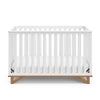 Santa Monica 5-in-1 Convertible Crib - White with Vintage Driftwood