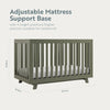Storkcraft Beckett 3-in-1 Convertible Crib (Olive)