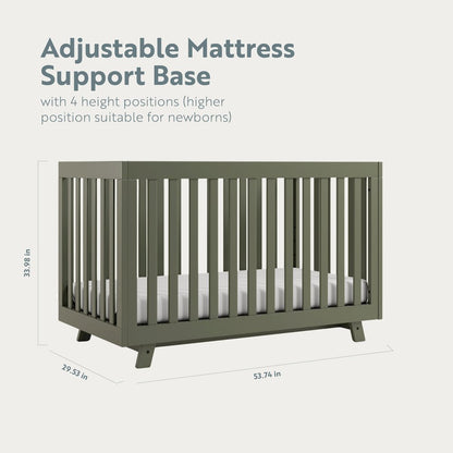 Storkcraft Beckett 3-in-1 Convertible Crib (Olive)