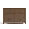 Classic 6 Drawer Dresser- Hazelnut