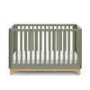 Storkcraft Santos 3-in-1 Convertible Crib (Olive with Natural)