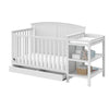 Steveston 5-in-1 Convertible Crib and Changer with Drawer - White
