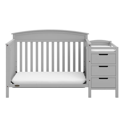 Graco Benton 4-in-1 Convertible Crib and Changer (Pebble Gray)