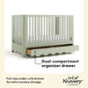 Casablanca Deluxe 5-in-1 Convertible Crib with Drawer - Sage