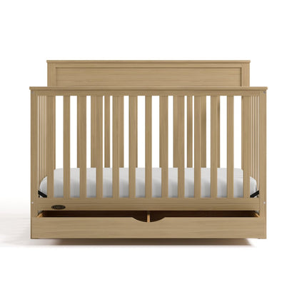 Shiloh Convertible Crib with Drawer - Driftwood