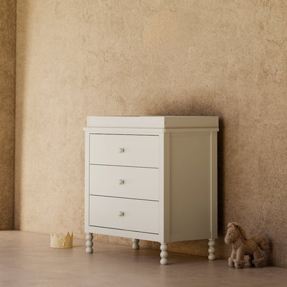 Rio 3 Drawer Chest with Topper-Frosted Oat