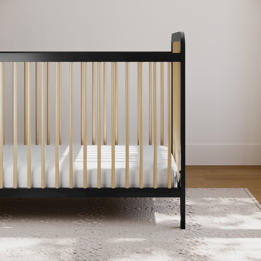 Storkcraft Pasadena 3-in-1 Convertible Crib - Black with Driftwood