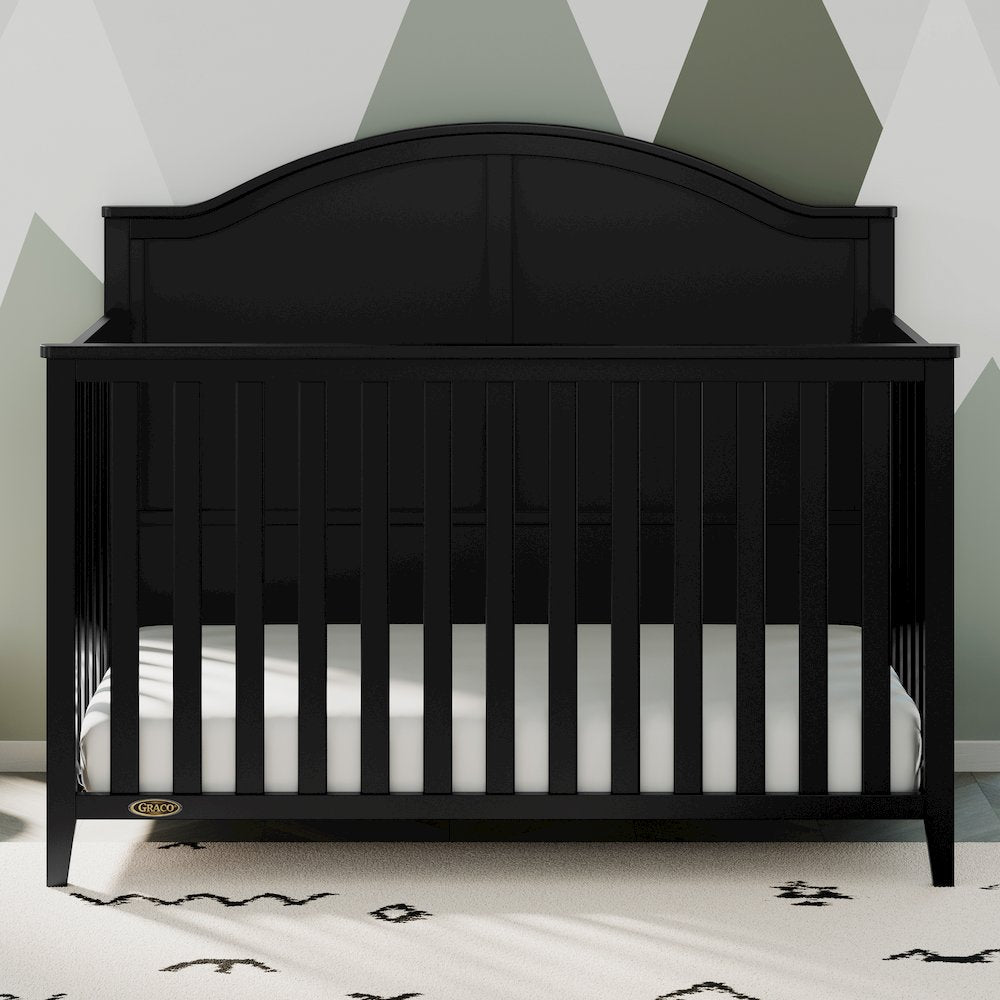 Graco Wilfred 5-in-1 Convertible Crib (Black) – GREENGUARD Gold Certified