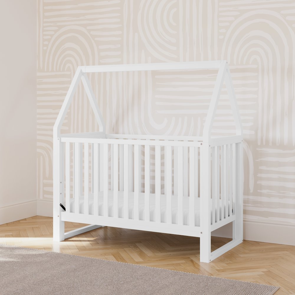 Storkcraft Orchard 6-in-1 Convertible Crib (White) – GREENGUARD Gold Certified