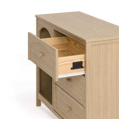 Olivia 3 Drawer Combo Dresser-Driftwood