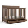 Shiloh Convertible Crib with Drawer - Hazelnut